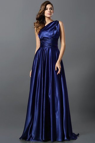 Robe demoiselle d'honneur longue plissage de princesse en satin soyeux ligne a - photo 37