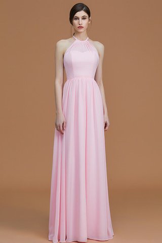 Robe demoiselle d'honneur ligne a avec chiffon de princesse ruché fermeutre eclair - photo 2