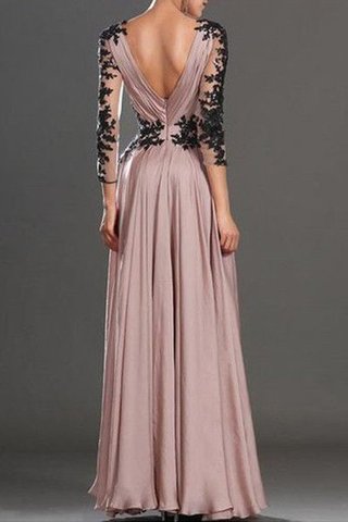 Robe de soirée avec chiffon appliques avec manche longue jusqu'au sol de princesse - photo 2