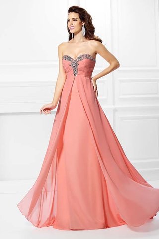 Robe de soirée longue a-ligne avec perle de princesse col en forme de cœur - photo 5