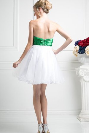 Robe de graduation facile nature de bustier manche nulle col en forme de cœur - photo 2