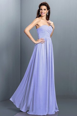 Robe demoiselle d'honneur longue plissage naturel en chiffon avec fronce - photo 17