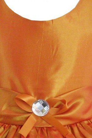 Robe de cortège enfant de lotus avec perle manche nulle a-ligne - photo 2