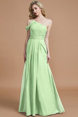 Robe demoiselle d'honneur de princesse ligne a avec chiffon manche nulle jusqu'au sol - photo 33