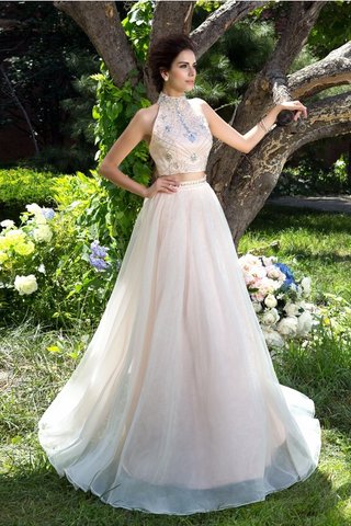 Robe de bal 2 pice fermeutre eclair de traîne courte ligne a de princesse - photo 4