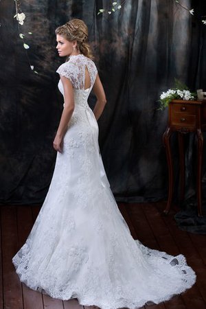 Robe de mariée longue elégant sexy avec manche épeules enveloppants avec manche courte - photo 1