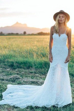 Robe de mariée femme branché facile a plage bandouliere spaghetti avec sans manches - photo 1