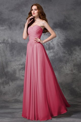 Robe demoiselle d'honneur longue avec chiffon avec sans manches ruché de princesse - photo 28