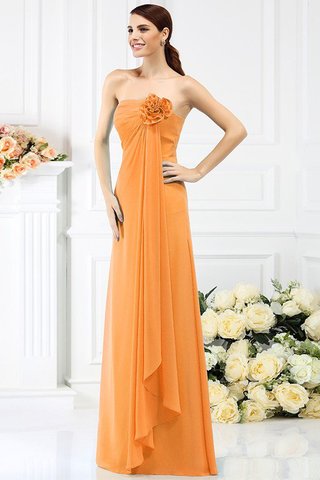 Robe demoiselle d'honneur longue avec zip de bustier a-ligne avec chiffon - photo 20