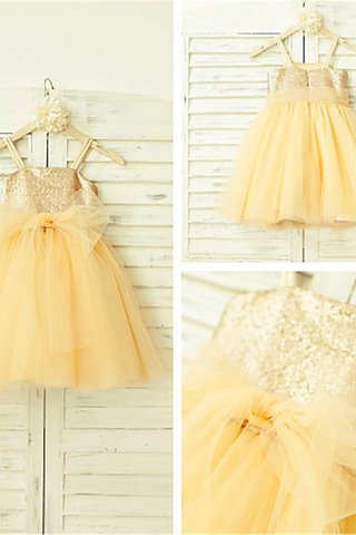 Robe de cortège enfant en tulle fermeutre eclair avec sans manches ligne a de princesse - photo 1