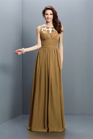 Robe demoiselle d'honneur plissage longue avec zip avec chiffon jusqu'au sol - photo 6