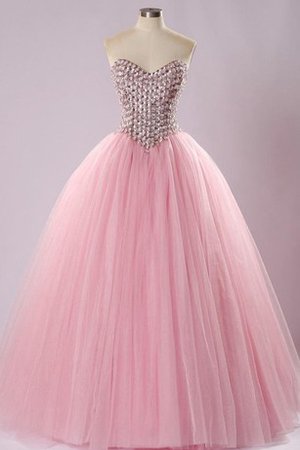 Robe de quinceanera equipé de jacket d'epaule ecrite en tulle de mode de bal en organza - photo 1