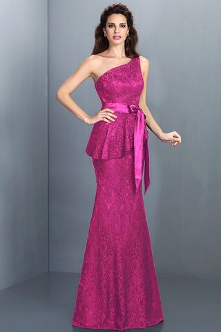 Robe demoiselle d'honneur longue avec zip d'épaule asymétrique de sirène manche nulle - photo 11