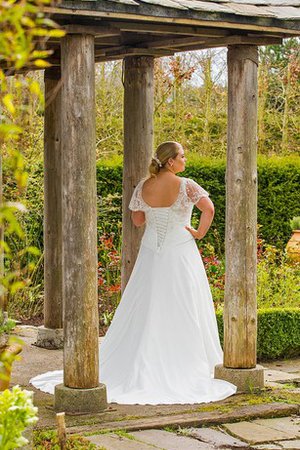 Robe de mariée naturel lache avec manche courte cordon dans l'eglise - photo 2