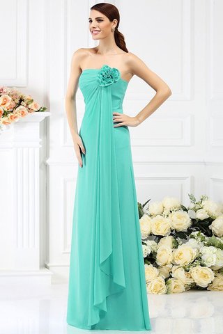 Robe demoiselle d'honneur longue avec zip de bustier a-ligne avec chiffon - photo 15