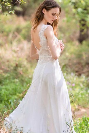 Robe de mariée de fourreau a plage en chiffon avec manche épeules enveloppants ligne a - photo 2