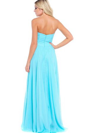 Robe de bal delicat jusqu'au sol avec perle manche nulle avec chiffon - photo 2