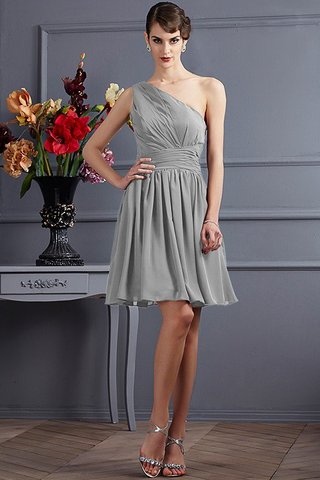 Robe demoiselle d'honneur avec sans manches avec fronce a-ligne de princesse avec chiffon - photo 27