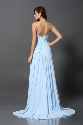 Robe de bal de princesse avec chiffon bandouliere spaghetti ligne a avec sans manches - photo 2