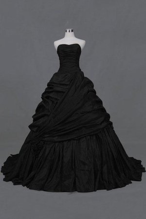 Robe de quinceanera plissé longue ligne a en dentelle avec perle - photo 1
