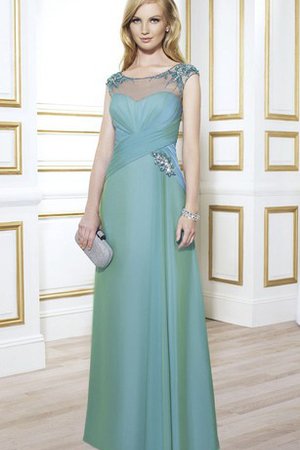 Robe de bal formelle simple avec perle a-ligne avec zip - photo 1