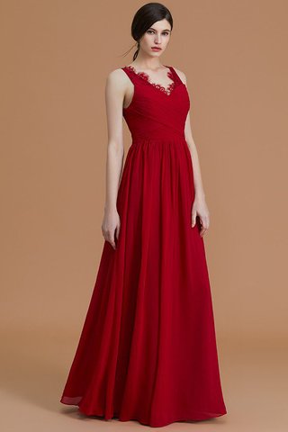 Robe demoiselle d'honneur naturel de princesse ligne a avec zip de lotus - photo 7
