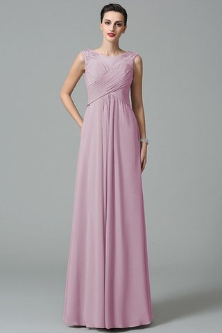 Robe demoiselle d'honneur longue manche nulle avec chiffon a-ligne fermeutre eclair - photo 21