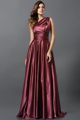 Robe demoiselle d'honneur longue plissage de princesse en satin soyeux ligne a - photo 17