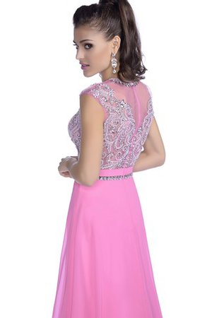 Robe de bal romantique au niveau de cou decoration en fleur ligne a avec zip - photo 2