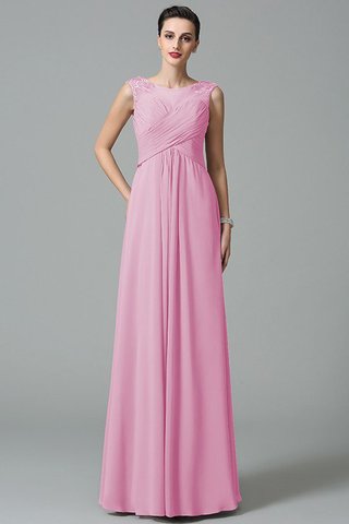 Robe demoiselle d'honneur longue manche nulle avec chiffon a-ligne fermeutre eclair - photo 22