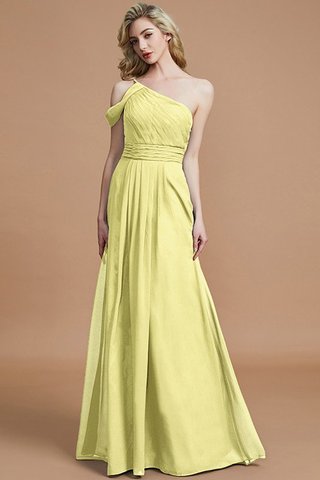 Robe demoiselle d'honneur de princesse ligne a avec chiffon manche nulle jusqu'au sol - photo 10