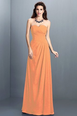 Robe demoiselle d'honneur longue avec chiffon de princesse au drapée avec zip - photo 20