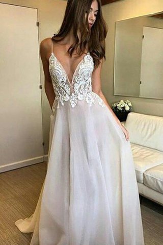 Robe de mariée avec décoration dentelle de princesse parfait en tulle avec zip - photo 2