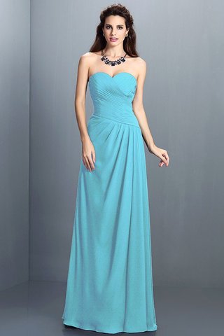 Robe demoiselle d'honneur longue avec chiffon de princesse au drapée avec zip - photo 3