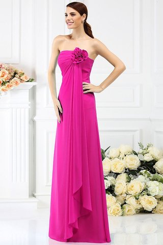 Robe demoiselle d'honneur longue avec zip de bustier a-ligne avec chiffon - photo 11