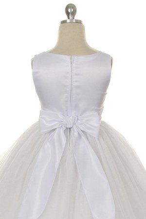 Robe de cortège enfant encolure ronde appliques manche nulle ligne a au niveau de genou - photo 2