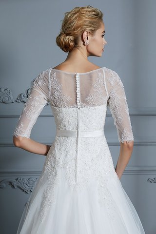 Robe de mariée de princesse magnifique avec sans manches avec manche 1/2 naturel - photo 8