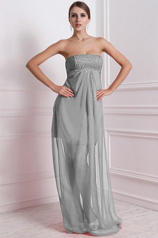 Robe demoiselle d'honneur longue avec sans manches de princesse ligne a avec chiffon - photo 27