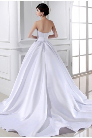Robe de mariée longue avec zip de bustier de mode de bal manche nulle - photo 2