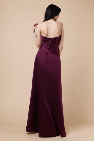 Robe de bal de princesse de bustier en satin jusqu'au sol fermeutre eclair - photo 2