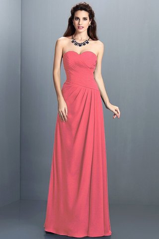 Robe demoiselle d'honneur longue avec chiffon de princesse au drapée avec zip - photo 28