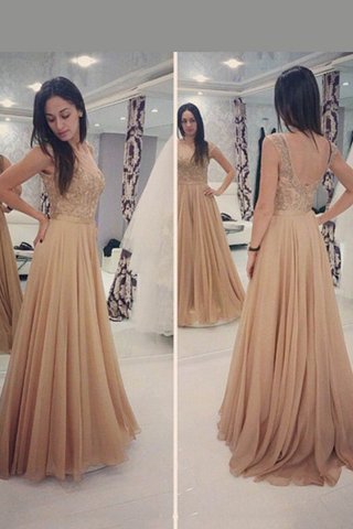 La robe a une large 9ce2-teddn-robe-de-soiree-naturel-col-u-profond-decoration-en-fleur-de-princesse-avec-chiffon