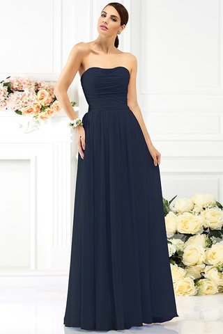 Robe demoiselle d'honneur plissage avec fronce en chiffon de bustier ligne a - photo 10