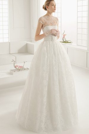 Robe de mariée longue solennelle intemporel longueur au niveau de sol avec broderie - photo 1