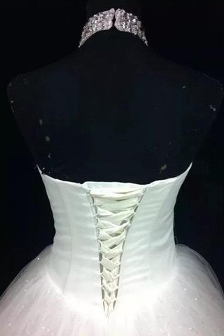 Robe de mariée distinctif en tissu pailleté cordon de mode de bal naturel - photo 3