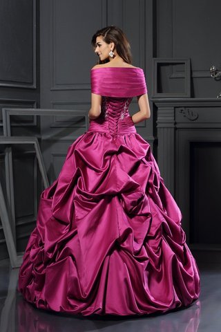 Robe de quinceanera longue longueur au ras du sol cordon de mode de bal de col en cœur - photo 2