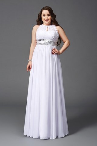 Robe de bal longue en chiffon de princesse avec perle longueur au ras du sol - photo 5