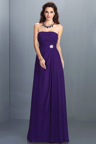 Robe demoiselle d'honneur longue avec zip a-ligne de bustier de princesse - photo 24