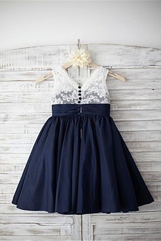 Robe de cortège enfant ligne a grandes bretelles de princesse en chiffon avec fleurs - photo 2