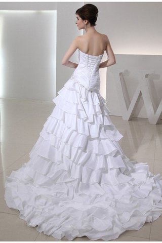 Robe de mariée avec sans manches de princesse avec perle col en forme de cœur ligne a - photo 2